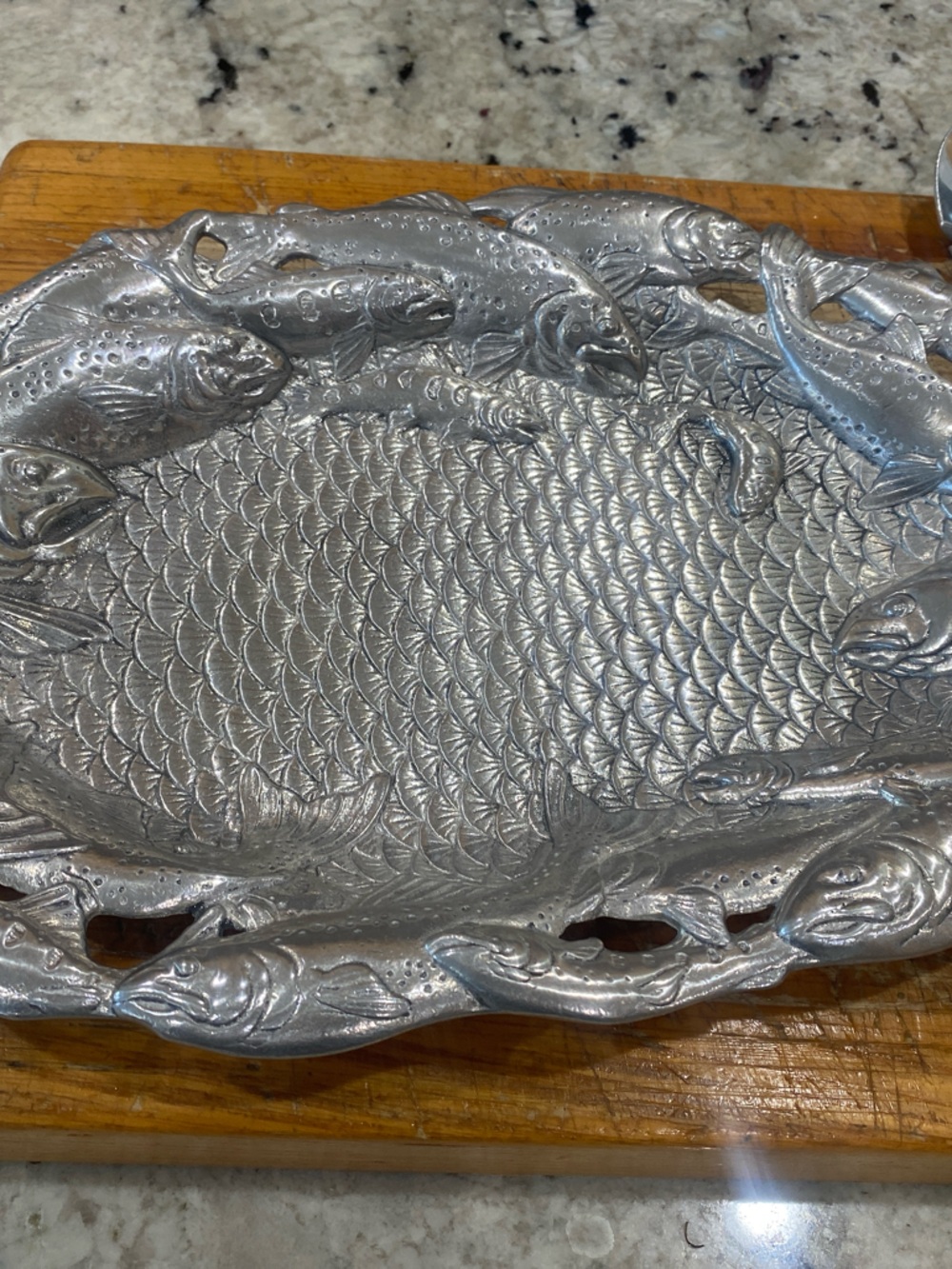 Arthur Court  Fish Motif Decorative Serving Platter - Home Accents